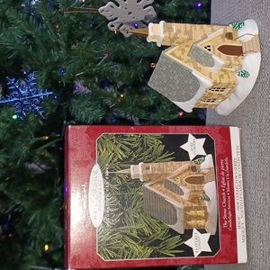 Keepsake 1998 The Stone Church Candlelight Service Light Up Handcrafted Ornament